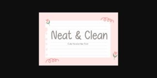 Neat and Clean Font Poster 1