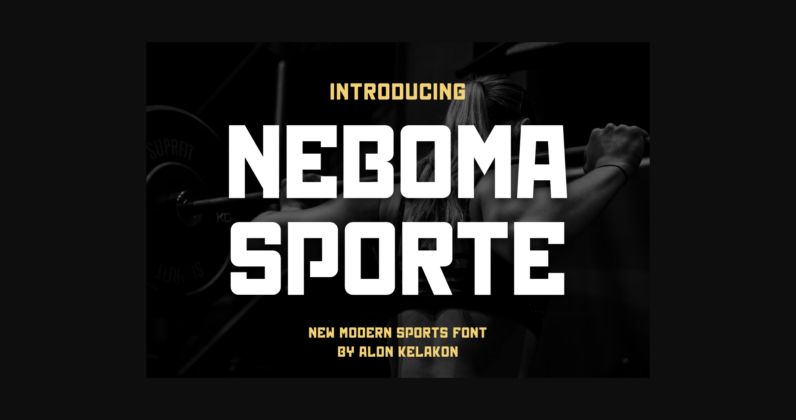 Neboma Sporte Font Poster 3