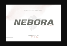 Nebora Font Poster 1