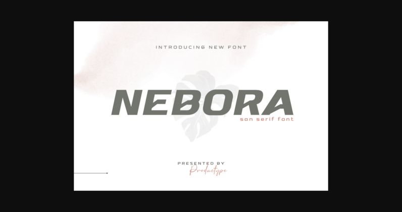 Nebora Font Poster 1