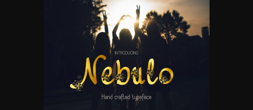 Nebulo Font Poster 3