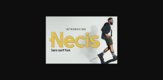 Necis Font Poster 1