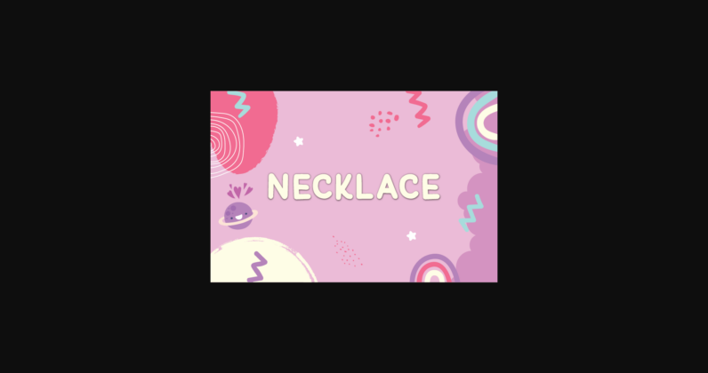 Necklace Font Poster 3