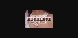 Necklace Font Poster 1