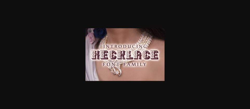 Necklace Font Poster 1