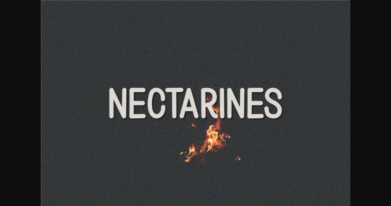 Nectarines Font Poster 3