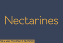 Nectarines Font Poster 1