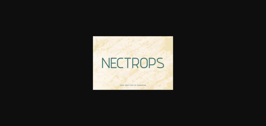 Nectrops Font Poster 3