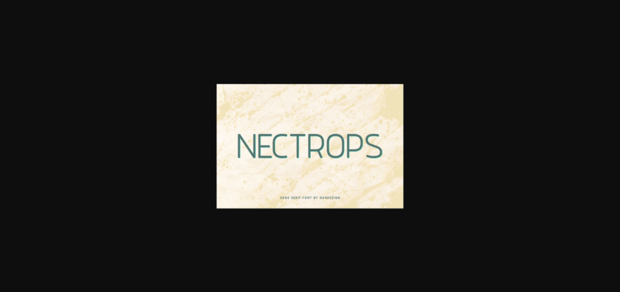 Nectrops Font Poster 3