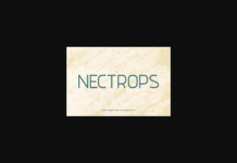 Nectrops Font Poster 1