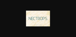 Nectrops Font Poster 1