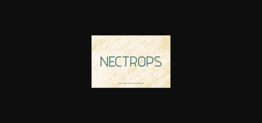 Nectrops Font Poster 1