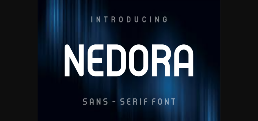 Nedora Font Poster 3