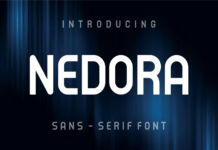 Nedora Font Nedora Font Poster 1