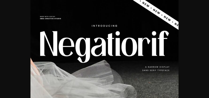 Negatiorif Font Poster 1