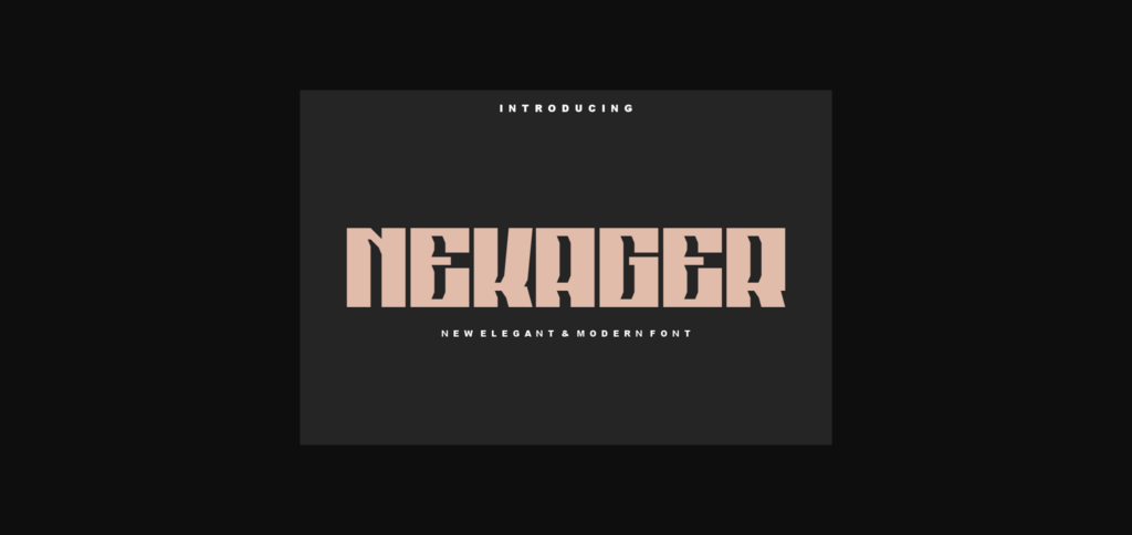 Nekager Font Poster 3