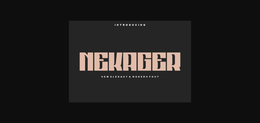 Nekager Font Poster 3