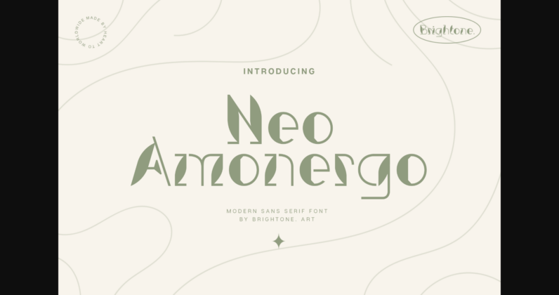 Neo Amonergo Font Poster 3