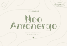 Neo Amonergo Font Poster 1