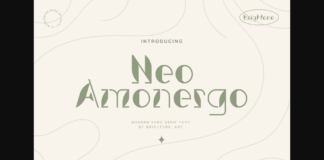 Neo Amonergo Font Poster 1