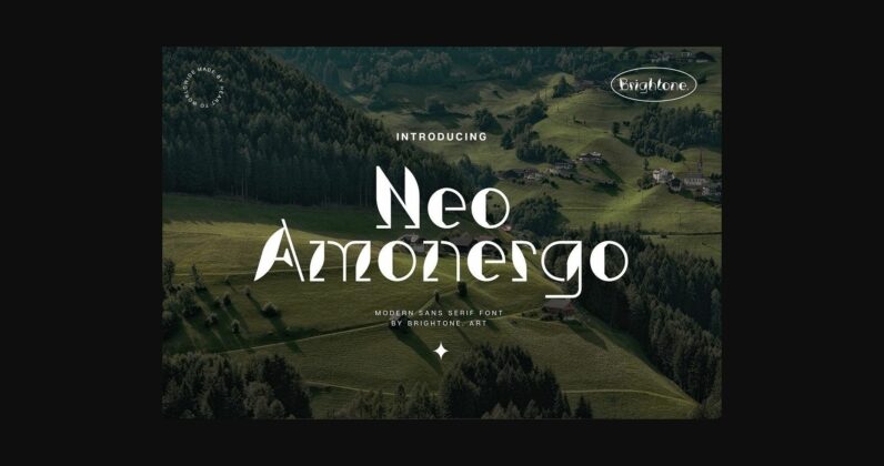 Neo Amonergo Font Poster 4