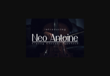 Neo Antoine Font Poster 1