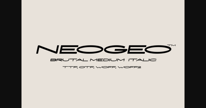 Neogeo Font Poster 3
