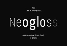 Neogloss Font Poster 1