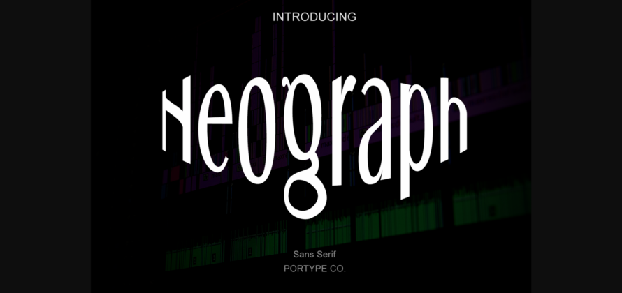 Neograph Font Poster 3