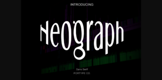 Neograph Font Poster 1