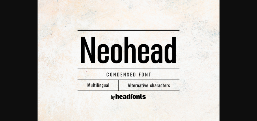 Neohead Font Poster 3