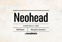 Neohead Font Poster 1