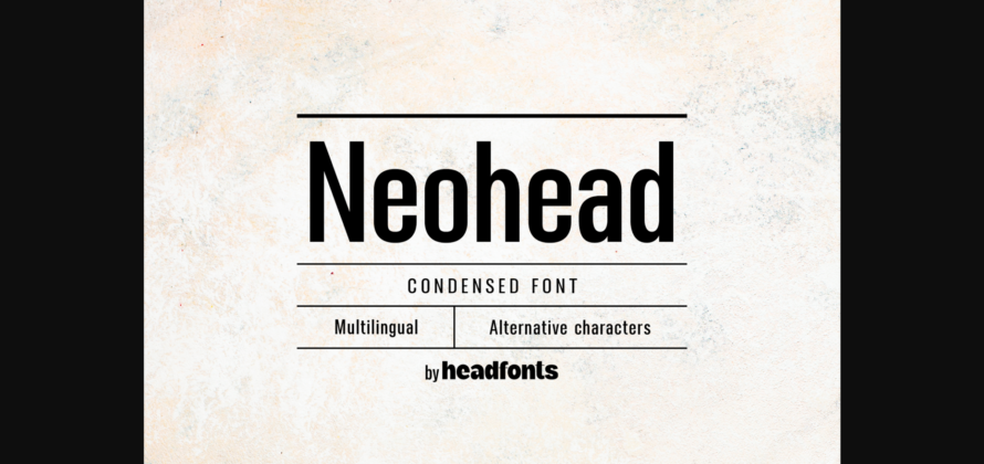 Neohead Font Poster 1