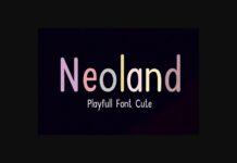 Neoland Font Poster 1