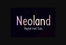 Neoland Font Neoland Font Poster 1