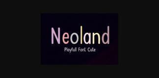 Neoland Font Poster 1