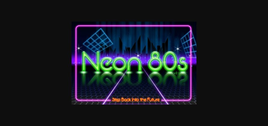 Neon 80s Font Poster 3