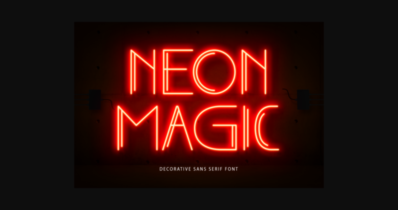 Neon Magic Font Poster 3