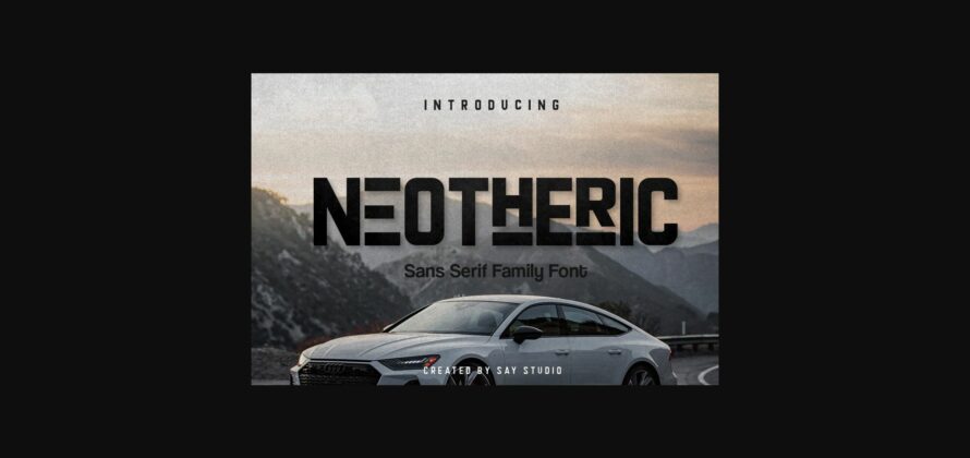 Neotheric Font Poster 3