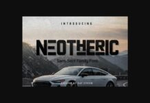 Neotheric Font Poster 1