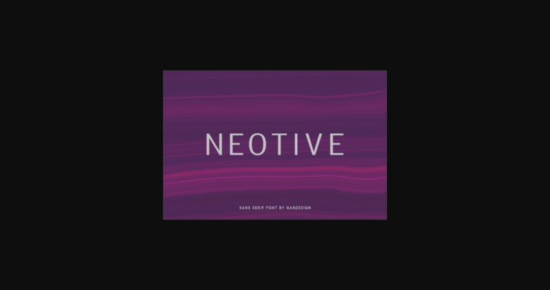 Neotive Font Poster 3