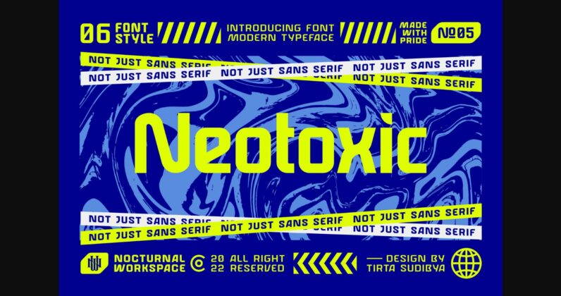 Neotoxic Font Poster 3