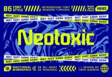 Neotoxic Font Poster 1