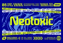 Neotoxic Font Poster 1