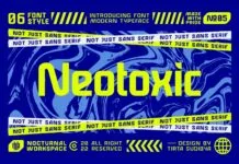 Neotoxic Font Poster 1