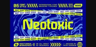 Neotoxic Font Poster 1