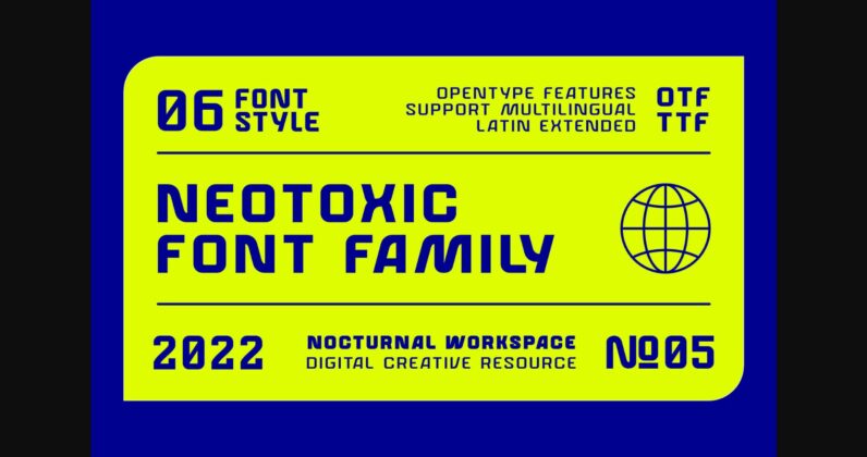 Neotoxic Font Poster 4