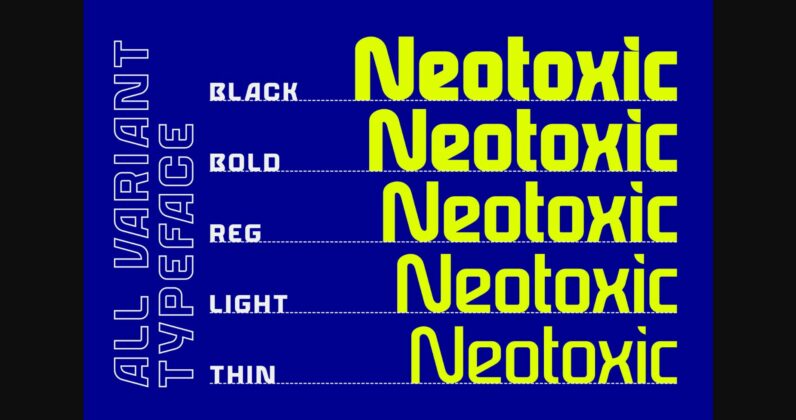 Neotoxic Font Poster 6