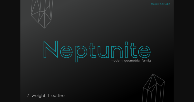 Neptunite Font Poster 3