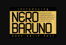 Nero Baruno Font Nero Baruno Font Poster 1